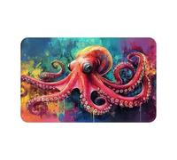 The Octopus In The Oil Painting- Toalla de playa de terciopelo de secado rápido con símbolos sobrenaturales de color negro, 1 unidad, toalla de playa de terciopelo de piel de melocotón de gran tamaño