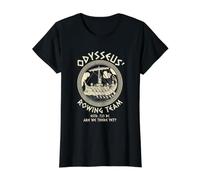 The Odyssey Odysseus - Disfraz de Equipo de Remo Divertido para Hombre y Mujer Camiseta gráfica económica, Mujer, Negro, S