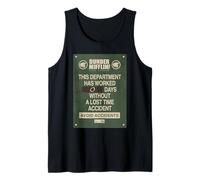 The Office 0 Days Without Accident Sign Camiseta sin Mangas
