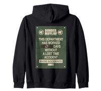 The Office 0 Days Without Accident Sign Sudadera con Capucha