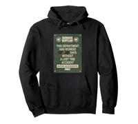 The Office 0 Days Without Accident Sign Sudadera con Capucha