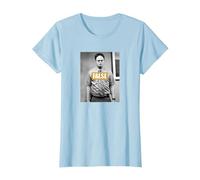 The Office Barra Falsa de Dwight Camiseta, Mujer, Azul Bebé, L