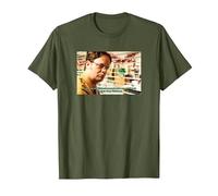 The Office Cita de Dwight Snowball Camiseta, Hombre, Verde Oliva, XXL