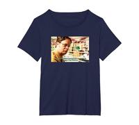 The Office Cita de Dwight Snowball Camiseta, Mujer Tallas Grandes, Azul Marino, 6XL Grande