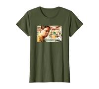 The Office Cita de Dwight Snowball Camiseta, Mujer, Verde Oliva, XL