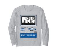 The Office Dunder Mifflin Copy Paper Label Manga Larga