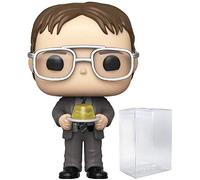The Office - Dwight Schrute with Gelatin Stapler Funko Pop! Vinyl Figure (Bundled with Compatible Pop Box Protector Case)