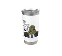 The Office Halloween Stanley Hudson Fish Costume Vaso térmico de acero inoxidable de doble pared