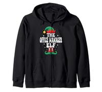The Office Manager Elf Funny Christmas Matching Family Sudadera con Capucha