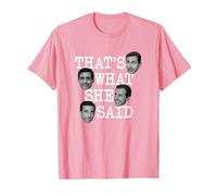 The Office Michael Ella Dijo Jefes Camiseta, Hombre, Rosado, 3XL
