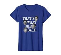 The Office Michael Ella Dijo Jefes Camiseta, Mujer, Azul Real, S