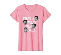 The Office Michael Ella Dijo Jefes Camiseta, Mujer, Rosado, XL