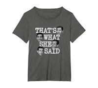 The Office Michael Ella Dijo Jefes Camiseta, Mujer Tallas Grandes, Asfalto, 2XL Grande