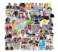 The Office Stickers 50 Piezas, Pegatinas para Ordenador Portátil, Vinilo de Bomba para Equipaje de Coche, Monopatín, Motocicleta - para Adolescentes y Adultos