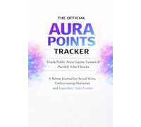 The Official Aura Points Tracker: A Funny Meme Journal to Track Daily Aura Gains, Social Wins, and Weekly Vibe Checks | TikTok Humor Tracker for Teens & Young Adults