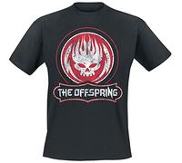 The Offspring Distressed Skull Hombre Camiseta Negro S 100% algodón Vorne Bedruckt Regular