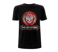 The Offspring Distressed Skull Hombre Camiseta Negro S 100% algodón Vorne Bedruckt Regular