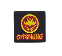 The Offspring Gold Red Punkband Oran parche patch bordado con logotipo para planchar de hierro en apliques