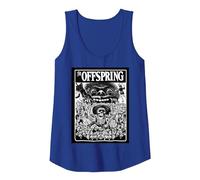 The Offspring Official Crowd Logo Camiseta sin Mangas, Mujer, Azul Real, M