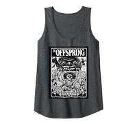 The Offspring Official Crowd Logo Camiseta sin Mangas, Mujer, Jaspeado Oscuro, M