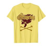The Offspring Official Screaming Skull Camiseta, Hombre, Limón, XL