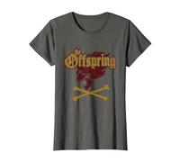 The Offspring Official Screaming Skull Camiseta, Mujer, Asfalto, L