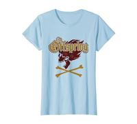 The Offspring Official Screaming Skull Camiseta, Mujer, Azul Bebé, L