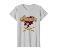The Offspring Official Screaming Skull Camiseta, Mujer, Plata, 3XL