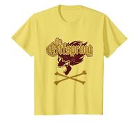 The Offspring Official Screaming Skull Camiseta, Niños, Limón, 2 años