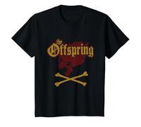 The Offspring Official Screaming Skull Camiseta, Niños, Negro, 10 años