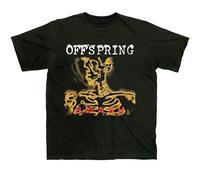 The Offspring Smash Camiseta Graphic Tee Printed Shirt Short Sleeve for Mens Black, Negro , L