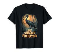The OG Swamp Predator - Garza Nocturna de Corona Negra Camiseta