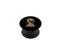The OG Swamp Predator - Garza Nocturna de Corona Negra PopSockets PopGrip Adhesivo