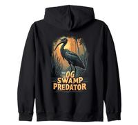 The OG Swamp Predator - Garza Nocturna de Corona Negra Sudadera con Capucha