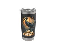 The OG Swamp Predator - Garza nocturna de corona negra Vaso térmico de acero inoxidable de doble pared
