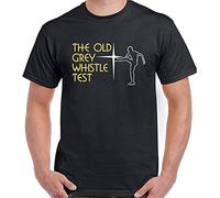 The Old Grey Whistle Test Retro Music TV Programa Show Printed T-Shirt Mens Unisex Black Tees, Negro , XXL