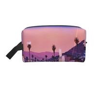 The Old Hollywood - Neceser de viaje con estampado de Hollywood, bolsa de cosméticos de gran capacidad para mujeres y hombres, White, Talla única