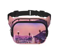 The Old Hollywood Print - Cangurera para mujer con correa ajustable para entrenamiento, correr, senderismo, riñonera cruzada, Black, Talla única