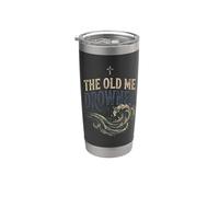 The Old Me Drowned - New Life Baptism Transformation Tee 2 Vaso térmico de acero inoxidable de doble pared