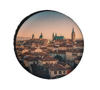 The Old Town at Sunset - Funda de repuesto para neumáticos Oxford de 32 pulgadas, accesorios de viaje, impermeables, a prueba de polvo, para RV, jeep, SUV, camper