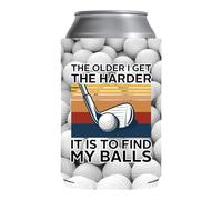 The Older I Get The Harder It Is To Find My Balls - Funda divertida para latas de golf, accesorio perfecto para viajes de golf, funda para latas de cerveza, golf