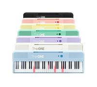 The ONE COLOR 61 - Teclado inteligente de piano con 256 timbres, 64 polifonía, 2 altavoces, luces led integradas y aplicaciones gratuitas (azul)
