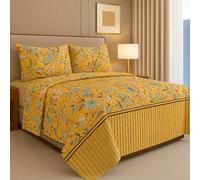 The one home Juego de Sábanas 100% Algodón Suave y Transpirable - Sábanas Premium | Ropa de Cama Algodón Cama 90/135/140/150/160/180 cm