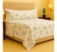 The one home - Juego de Sábanas de Franela 3/4 Piezas | Sábanas de Franela Algodón Suaves y Cálidas Invierno | Sábana Bajera Ajustable | Juego de Sábanas Invierno