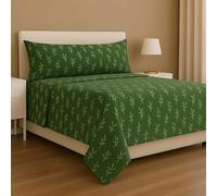 The one home - Juego de Sábanas de Franela 3 Piezas | Sábanas de Franela Algodón Suaves y Cálidas Invierno | Sábana Bajera Ajustable | Juego de Sábanas Invierno