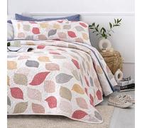 The one home Premium Colcha de Verano Bouti Reversible Cama 140 con 2 Funda 100% Poliéster - Colcha Ligera, Fina, Transpirable y Suave - Cubrecama Multiusos Otoño Primavera Entretiempo