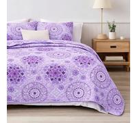 The one home Premium Colcha de Verano Bouti Reversible Cama 140 con 2 Funda 100% Poliéster - Colcha Ligera, Fina, Transpirable y Suave - Cubrecama Multiusos Otoño Primavera Entretiempo