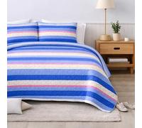 The one home Premium Colcha de Verano Bouti Reversible Cama 150 con 2 Funda 100% Poliéster - Colcha Ligera, Fina, Transpirable y Suave - Cubrecama Multiusos Otoño Primavera Entretiempo