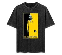 The One Who Knocks Walter Breaking Heisenberg Bad Men's T-Shirt Unisex Black Men Tees XXL