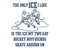 The Only Ice I Like: Gay Hockey Boyfriends Edition: A College-Ruled Notebook for Hockey Lovers, Pride, and Fun Writing